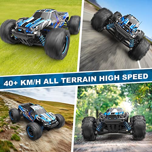 QFC RC Cars 1:18 Scale Remote Control Car, 4WD High Speed 40+ Km/h Off Road RC Truck Monster Trucks, All Terrains Electric Toy Vehicle with Two Rechargeable Batteries for Boys Kids and Adults QFC RC Cars 1:18 Scale Remote Control Car, 4WD High Speed 40+ Km/h Off Road RC Truck Monster Trucks, All Terrains Electric Toy Vehicle with Two Rechargeable Batteries for Boys Kids and Adults